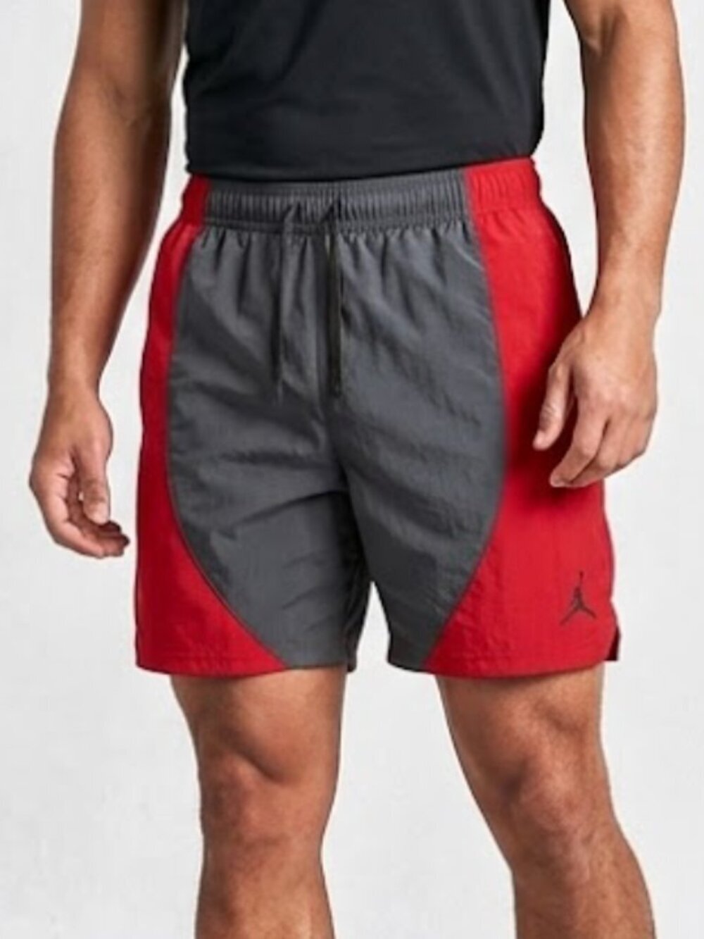 Jordan Basketball Shorts Size M Red Black Jumpman Athletic Gym Workout